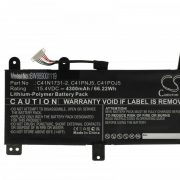   Asus 0B200-02940000, 0B200-02990000 - 4300 mAh 15.4 V Li-polymer, fekete - Utángyártott notebook akku