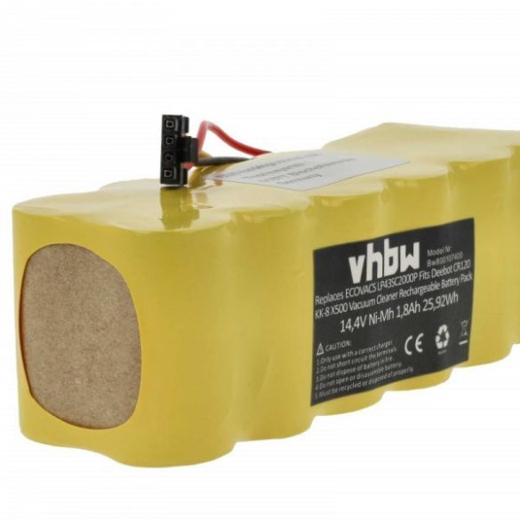 Ariete LP43SC2000P, AT5186005100 for Profimaster 1800mAh, 14.4V, NiMH - Utángyártott porszívó akku