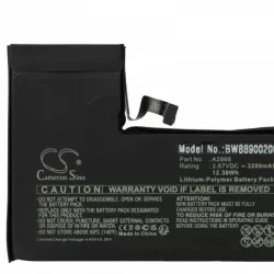   Apple A2866 - 3200 mAh 3.87 V Li-polymer - Utángyártott telefon akku