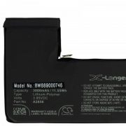   Apple A2656 - 3000 mAh 3.85 V Li-polymer - Utángyártott telefon akku