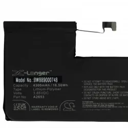   Apple A2653 - 4300 mAh 3.85 V Li-polymer - Utángyártott telefon akku