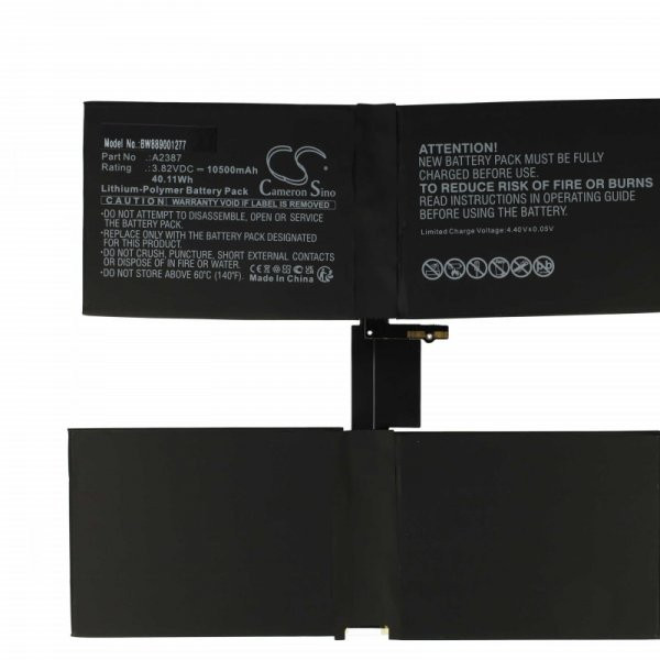   Apple A2387 - 10500 mAh 3.82 V Li-polymer - Utángyártott tablet akku