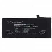   Apple A2312 - 1850 mAh 3.82 V Li-polymer - Utángyártott telefon akku