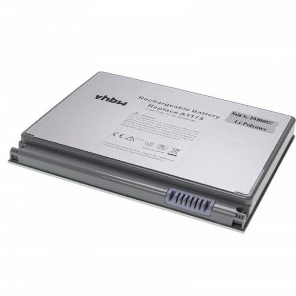 Apple A1175, MA348, MA348/A, MA348G/A, MA348J/A - 5200 mAh 10.8 V Li-polymer - Utángyártott notebook akku