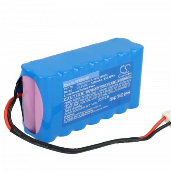 Fűnyíró Ambrogio 050Z38600A, 050Z36600A, 075Z60900A - 5200 mAh 25.9 V Li-Ion - Utángyártott akku