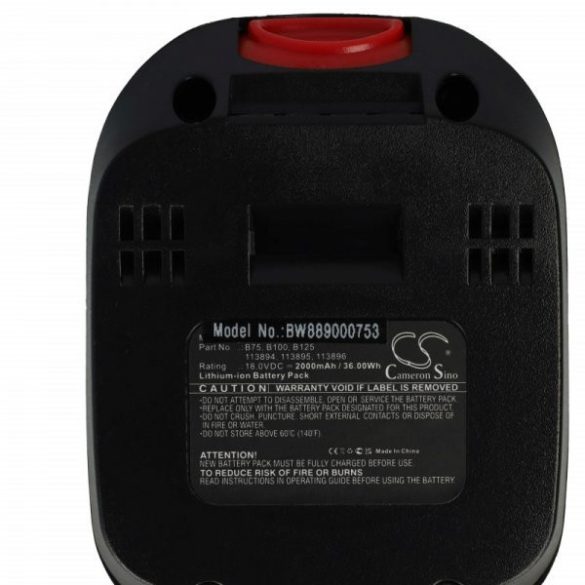 Szerszámgép akku AL-KO B125, 113896, B50, B100, 113895, 113894 - 2000 mAh, 18 V, Li-Ion - Utángyártott akku