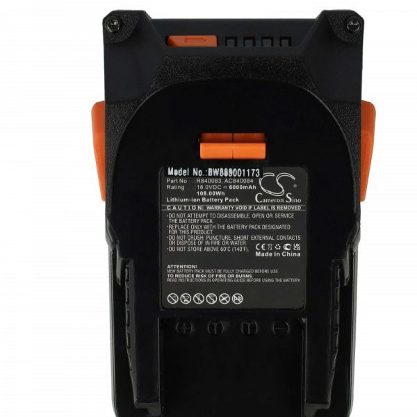Szerszámgép akku AEG L1815R, L1830R - 6000 mAh, 18 V, Li-Ion - Utángyártott akku