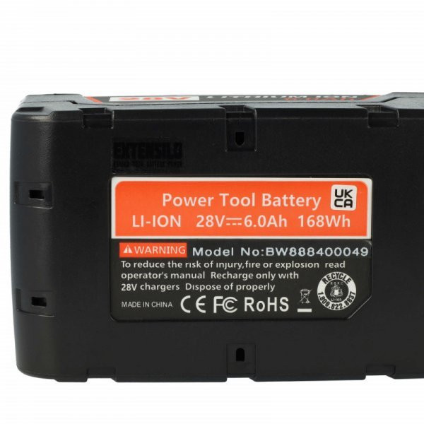 Szerszámgép akku AEG / Milwaukee 48-11-1830, 48-11-2830 - 6000 mAh, 28 V, Li-Ion - Utángyártott akku