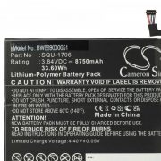   Acer SQU-1706, KT.00201.004 - 8750 mAh 3.84 V Li-polymer - Utángyártott tablet akku
