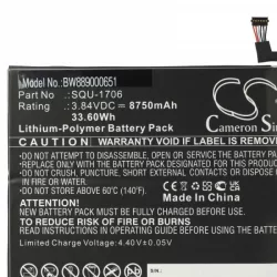   Acer SQU-1706, KT.00201.004 - 8750 mAh 3.84 V Li-polymer - Utángyártott tablet akku