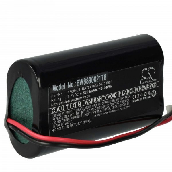   Asztali Lámpa BAT04703706701900, 4508401 - 5200 mAh 3.7 V Li-Ion - Utángyártott akku