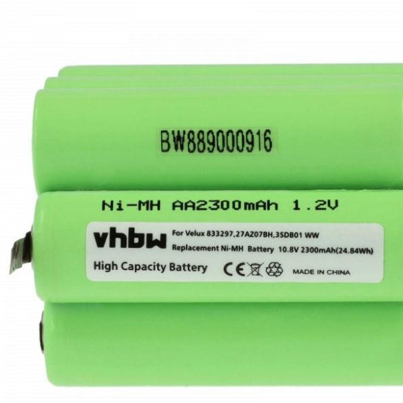 Elektromos sötétítő 833297, 27AZ07BH, 3SD B01 WW - 2300 mAh 10.8 V NiMH - utángyártott akku