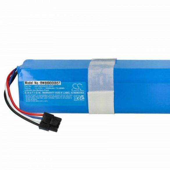 360 INR18650 M26-4S2P, D080-4S2P for 360 5200mAh, 14.4V, Li-Ion - Utángyártott porszívó akku