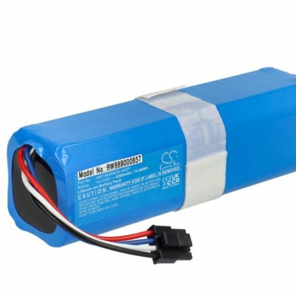 360 INR18650 M26-4S2P, D080-4S2P for 360 5200mAh, 14.4V, Li-Ion - Utángyártott porszívó akku