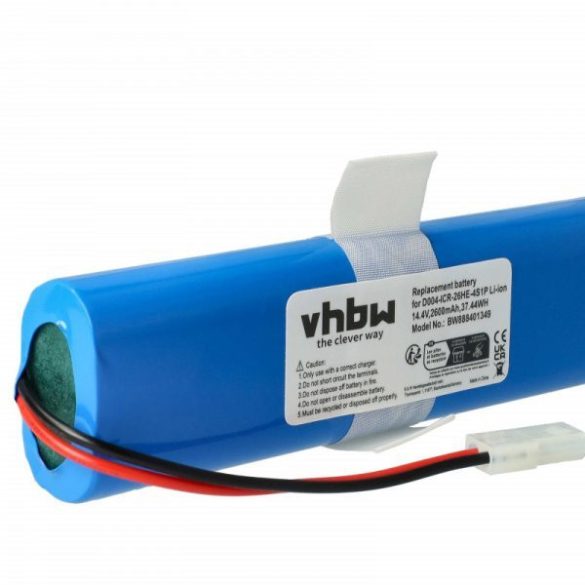 360 D043-INR-M26-4S1P, SS-2230002528, INR18650F9M-4S1P for Tefal 2600mAh, 14.4V, Li-Ion - Utángyártott porszívó akku