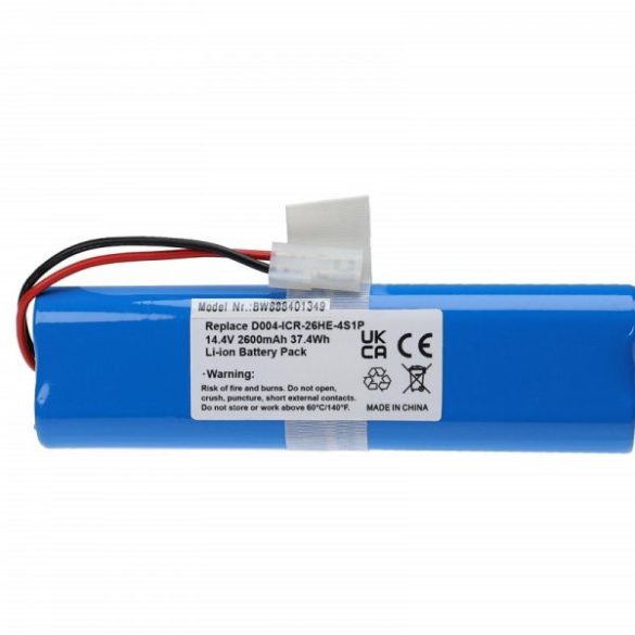 D004-ICR-26HE-4S1P- 360 2600mAh, 14.4V, Li-Ion - Utángyártott Utángyártott porszívó akku