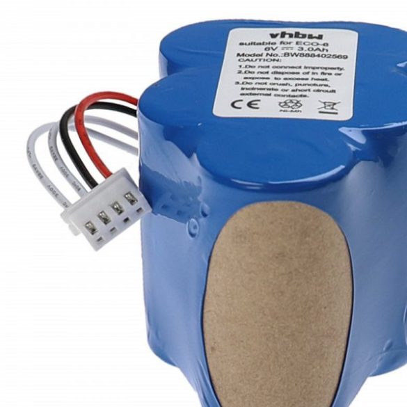 945-0005, 945-0006, 205-0001, 945-0024, LP43SC3300P5 for Hoover 3000mAh, 6V, NiMH - Utángyártott akku
