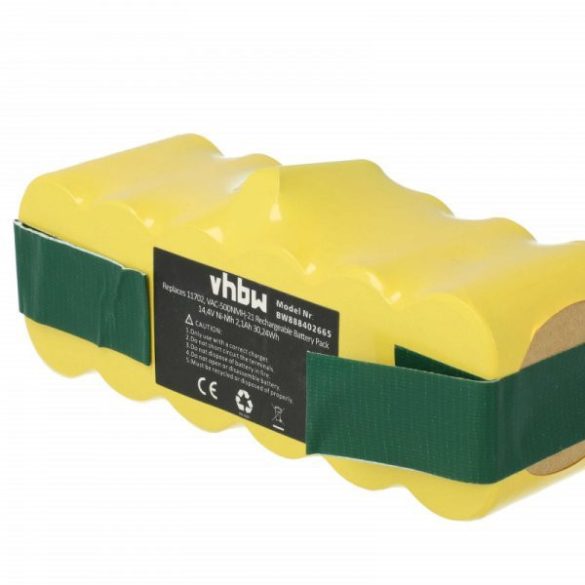 iRobot Roomba 500. 2100mAh, 14.4V, NiMH - Utángyártott akku