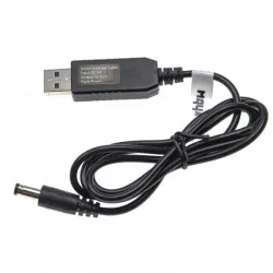   USB adapter - USB A -> 5,5 x 2,5 mm hengeres csatlakozó - 5 V / 3 A -> 12 V / 1 A - VHBW