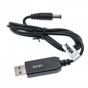   USB adapter - USB A -> 5,5 x 2,5 mm hengeres csatlakozó - 5 V / 2 A -> 9 V / 0.9 A