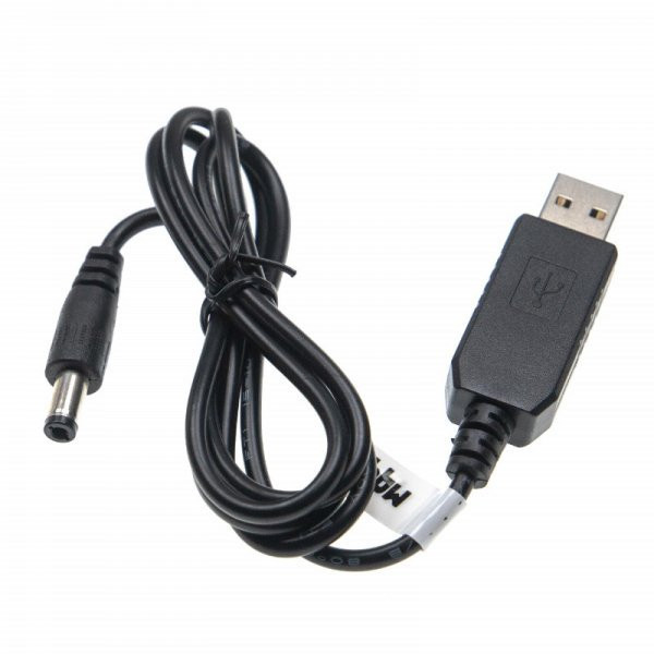 USB adapter - USB A -> 5,5 x 2,5 mm hengeres csatlakozó - 5 V / 2 A -> 9 V / 0.9 A