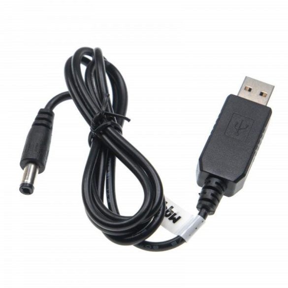 USB adapter - USB A -> 5,5 x 2,5 mm hengeres csatlakozó - 5 V / 2 A -> 9 V / 0.9 A