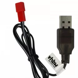   USB RC Töltőkábel Batteries JST csatlakozó, 60 cm 3.6 V - VHBW