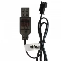   USB RC Töltőkábel Batteries SM-2P csatlakozó, 60 cm 3.6 V - VHBW