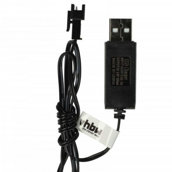 USB RC Töltőkábel Batteries SM-2P csatlakozó, 60 cm 4.8 V
