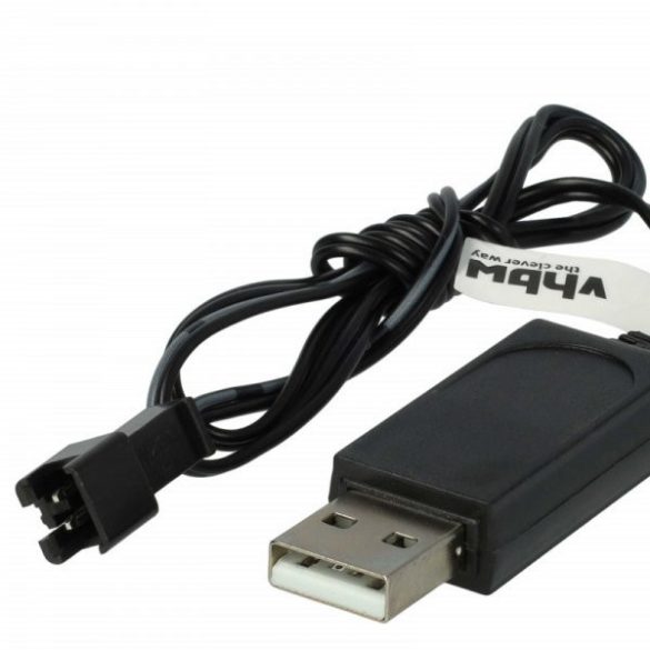 USB RC Töltőkábel Batteries SM-2P csatlakozó, 60 cm 4.8 V