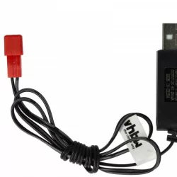   USB RC Töltőkábel Batteries JST csatlakozó, 60 cm 6 V - VHBW