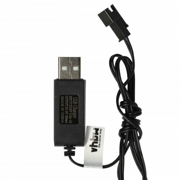 USB RC Töltőkábel Batteries SM-2P csatlakozó, 60 cm 6 V