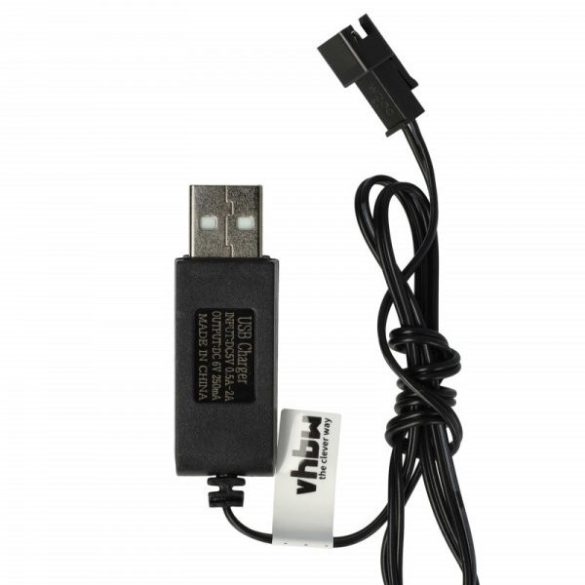 USB RC Töltőkábel Batteries SM-2P csatlakozó, 60 cm 6 V