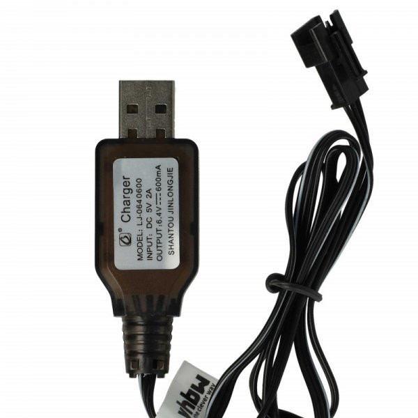   USB RC Töltőkábel Batteries SM-3P csatlakozó, 60 cm 6.4 V