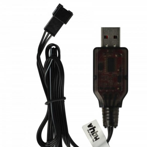 USB RC Töltőkábel Batteries SM-3P csatlakozó, 60 cm 6.4 V