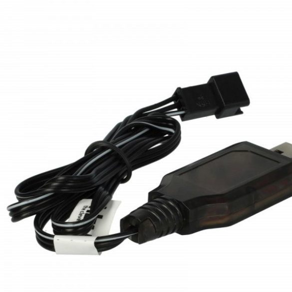 USB RC Töltőkábel Batteries SM-3P csatlakozó, 60 cm 6.4 V