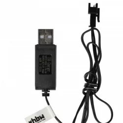   USB RC Töltőkábel Batteries SM-2P csatlakozó, 60 cm 7.2 V - VHBW