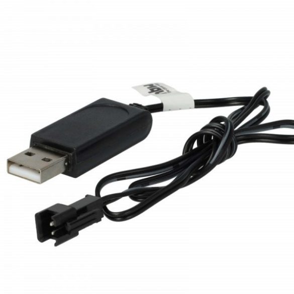 USB RC Töltőkábel Batteries SM-2P csatlakozó, 60 cm 7.2 V