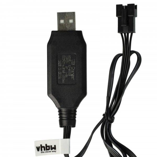   USB RC Töltőkábel Batteries SM-4P csatlakozó, 60 cm 7.5 V