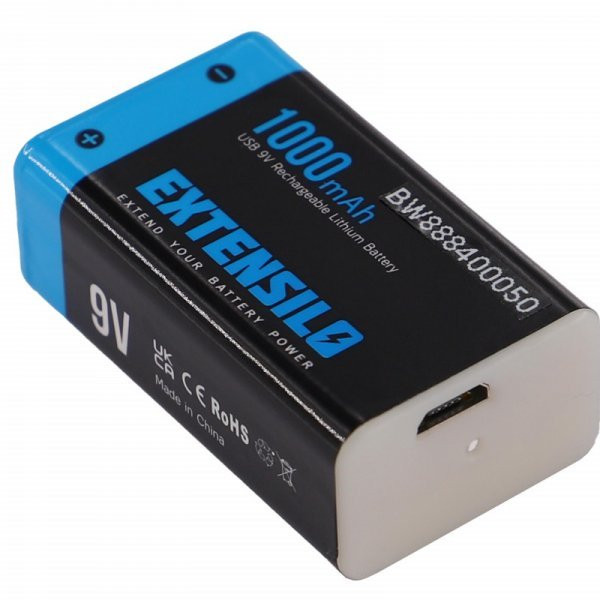 9V Li-polymer akkumulátor 1000mah micro-usb