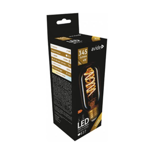 Avide E27 LED izzó Soft Filament T45 4W 2700K