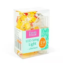 LED fényfüzér csibe 2m 20Led 2*AA