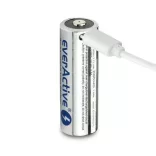everActive 18500 2100mAh 3,7V Li-ion akku beépített tölto - USB-C csatlakozó