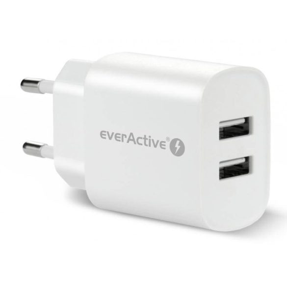 everActive USB töltő SC-220 5V 2.4A 2x USB SC fehér
