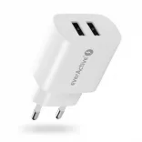 everActive USB töltő SC-220 5V 2.4A 2x USB SC fehér