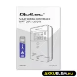 Napelem Töltésvezérlo Qoltec 12V/24V 20A MPPT  SOLAR 2xUSB