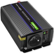  Inverter Qoltec 12V 300W/600W trapéz -1 x usb -szivargyújtó + szemes sarus kábel