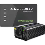 Inverter Qoltec 12V 300W/600W trapéz -1 x usb -szivargyújtó + szemes sarus kábel
