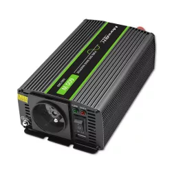   Inverter Qoltec 12V 300W/600W SINUS -1 x usb - szemes sarus kábellel