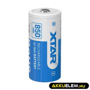 XTAR 16340 850mAh 3,6V Li-Ion akkumulátor PCB